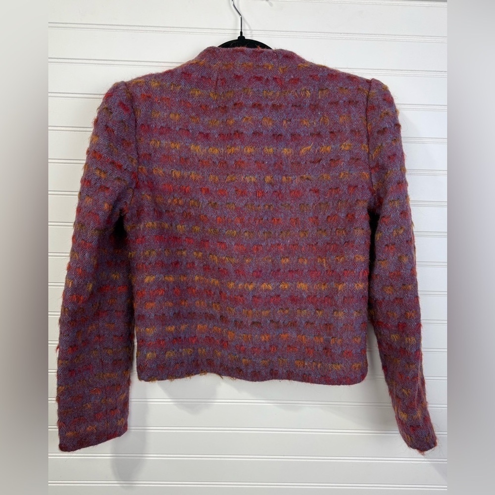 Gregge Sport vintage colorful cropped wool blazer. Size 4. - Picture 2 of 6